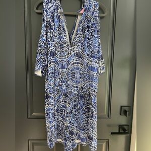 Lilly Pulitzer Open Shoulder-Tie Romper